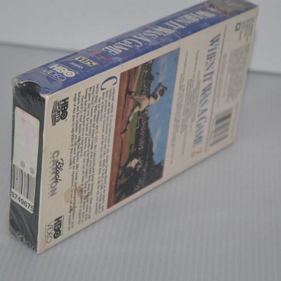 WHEN IT WAS A GAME 2 MLB Baseball VHS 1992 HBO Video 59 Minutes NEW Factory Seal - Picture 3 of 6